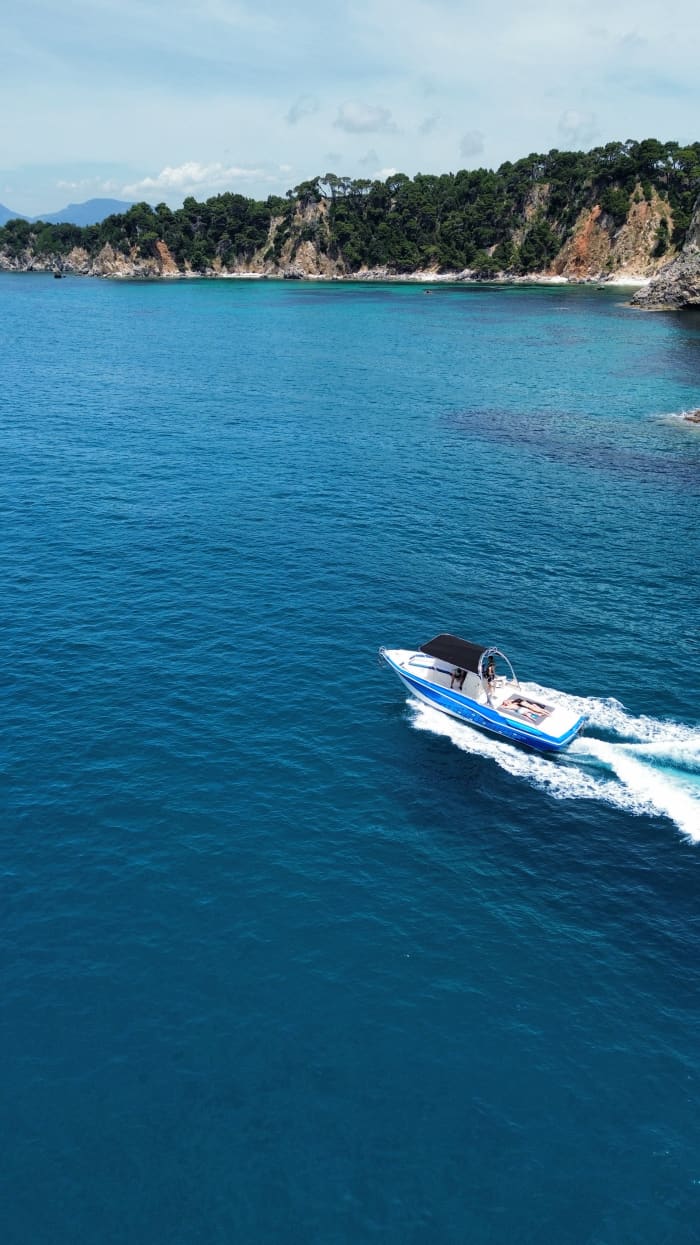 Sunset cruise near Vrachos Beach