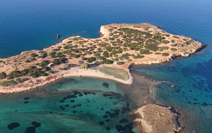Croisière d'une demi-journée sur la côte sud de Rhénia, Délos et Mykonos