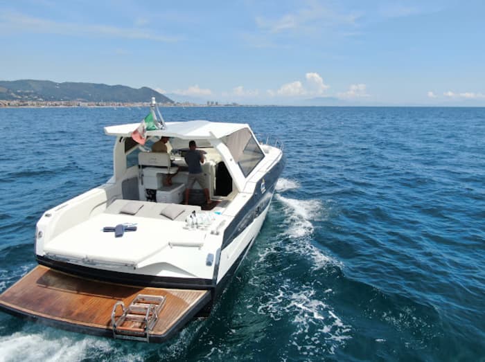 Sunset cruise along the Amalfi Coast