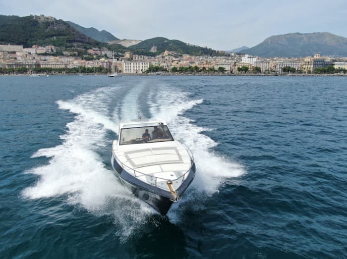 Sunset cruise along the Amalfi Coast