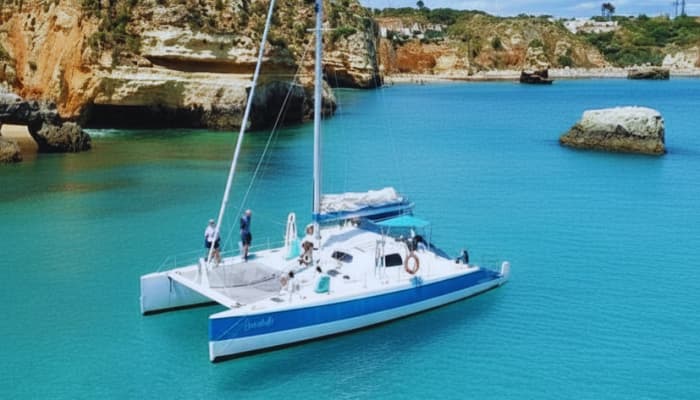 Catamarán de vela privado en el Algarve - 6 horas