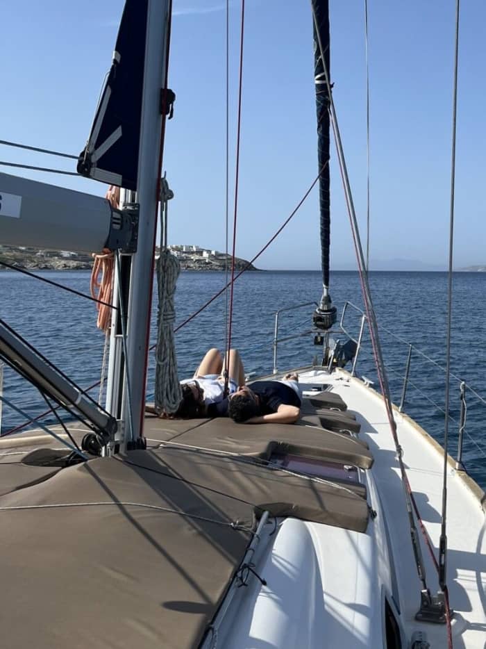 Croisière privée en voilier le matin