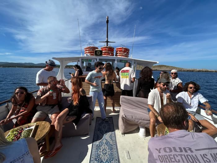 Excursion to Formentera with Sunset (6 Hours) for up to 30 people. Please inquire about pricing for larger groups.