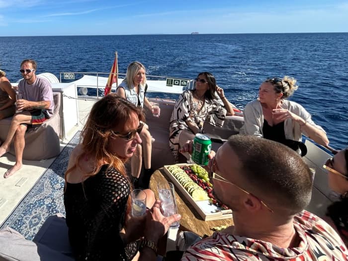 Excursion to Formentera with Sunset (6 Hours) for up to 30 people. Please inquire about pricing for larger groups.