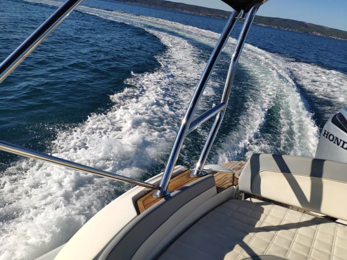 Blue lagoon, town Trogir, island Šolta and island Brač whole day private boat tour