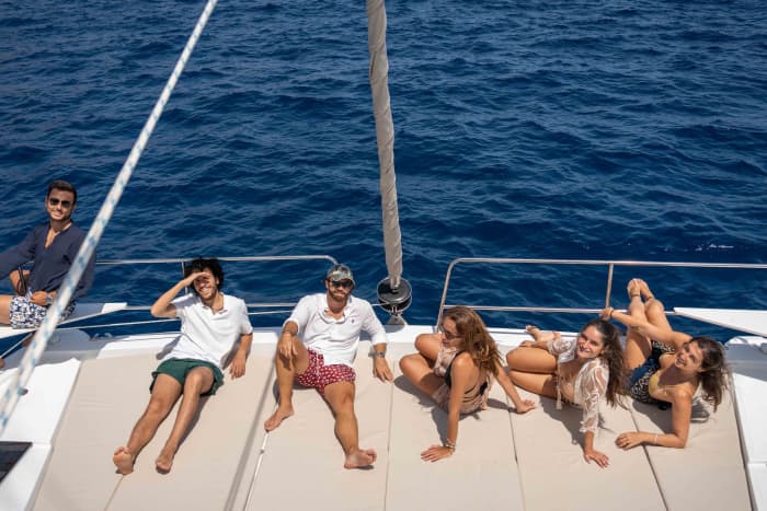 Catamaran & Chill: Your Aperitif with a View of the Tuna Fish Farm