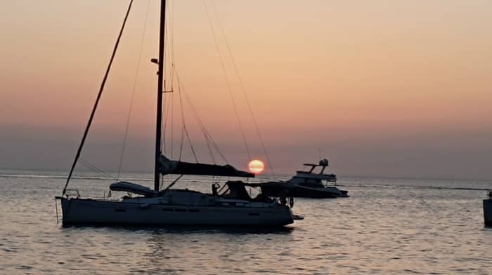 Sunset over the Mediterranean (Alicante Bay)