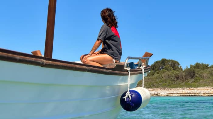 Alcudia, Mallorca: Private tour in a traditional boat to the lighthouse island