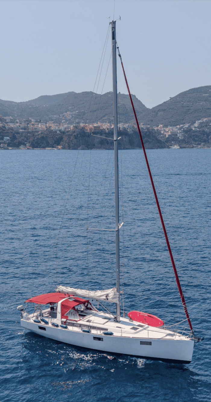 Sunset aperitif on the Sorrento Coast, aboard a Beneteau 48 - maximum 10 people