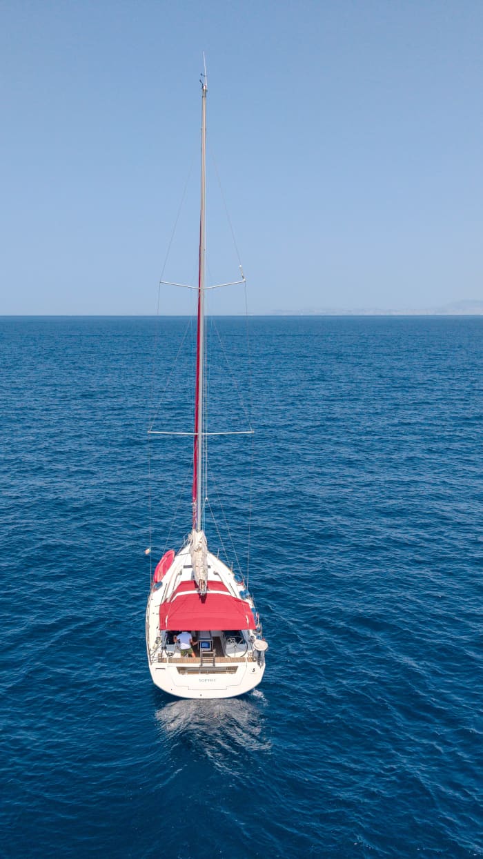 Sunset aperitif on the Sorrento Coast, aboard a Beneteau 48 - maximum 10 people