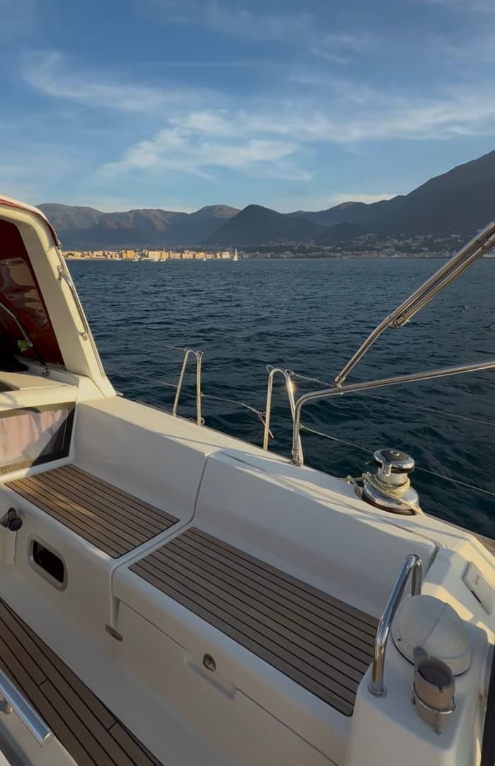 Sunset aperitif on the Sorrento Coast, aboard a Beneteau 48 - maximum 10 people