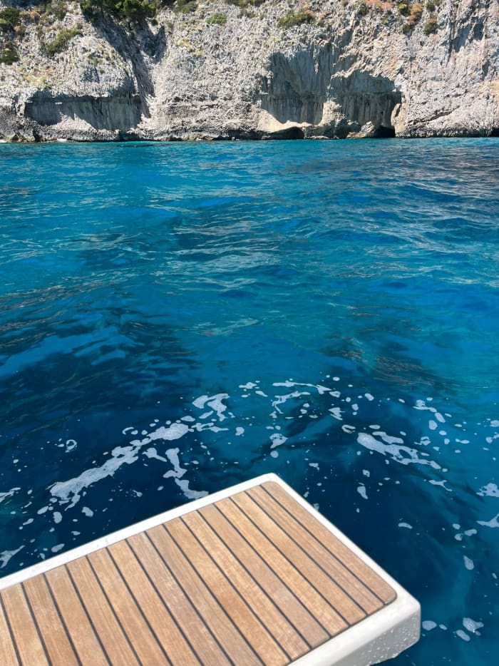 Sunset aperitif on the Sorrento Coast, aboard a Beneteau 48 - maximum 10 people