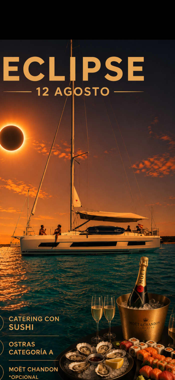 ECLIPSE AUGUST 12 PREMIUM WITH SUSHI, OYSTERS AND MOET CHANDON.
