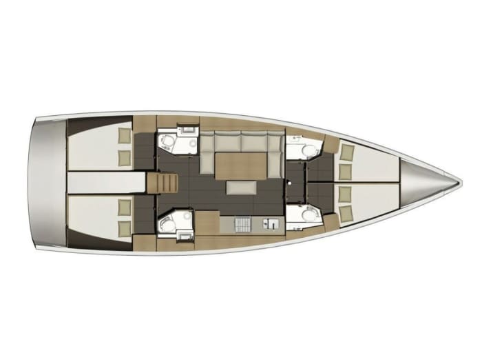 Dufour 460 GL Segeltur - La Maddalena skärgård