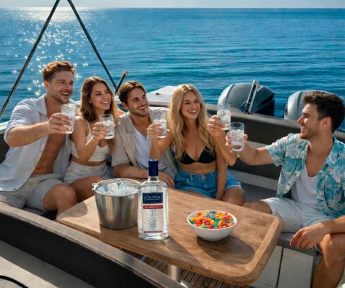 Middagborrel aan boord en afscheid op een boot in Salou
