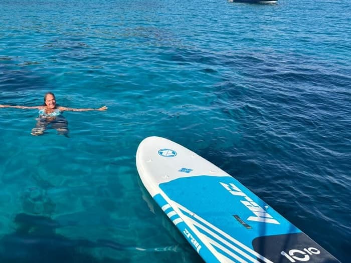 Einde van de zeildag in Villefranche-sur-Mer