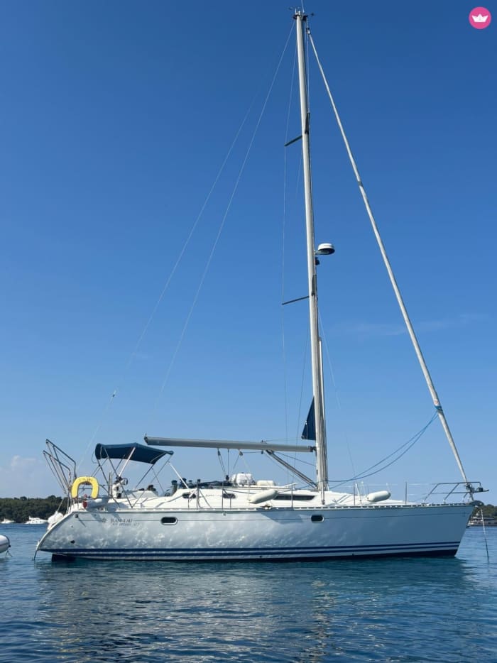 Einde van de zeildag in Villefranche-sur-Mer
