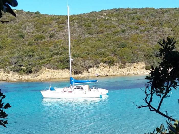 Cruise on the Karma catamaran departing from Ajaccio – small group