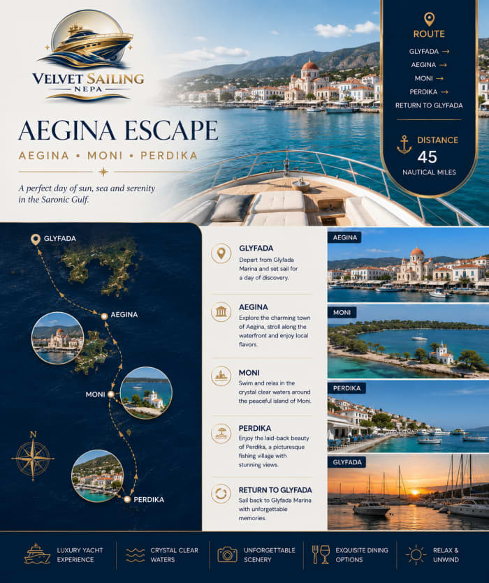 Luxury Cruise to the Saronic Islands | Aegina, Perdika Monastery