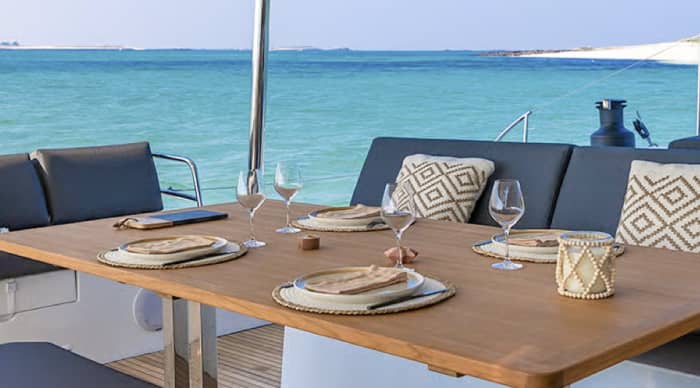 Day on a large, spacious catamaran