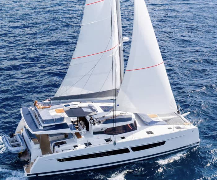 Day on a large, spacious catamaran