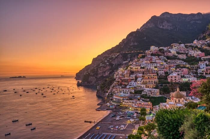 Golden Sunset — Aperitif on a Boat between Capri, Ischia, and Positano