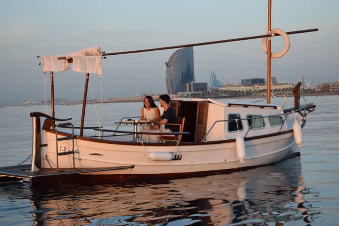 Mediterranean Getaway from Barcelona: Private Traditional Boat Experience