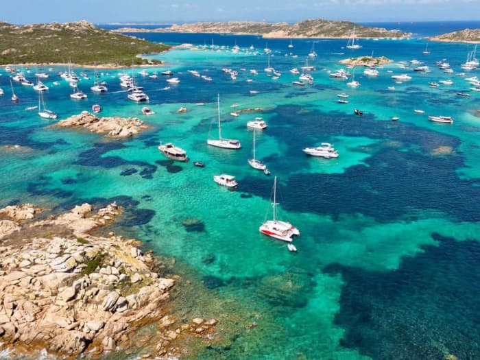 from Porto Pozzo to the Maddalena archipelago