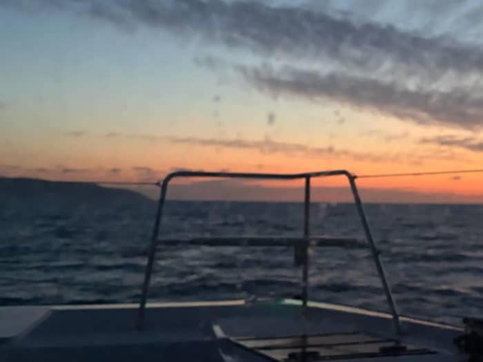 Catamaranvaart van een halve dag: de skyline van Rimini vanaf de zee