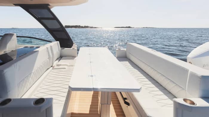 Half-day yacht cruise in Taormina or Aci Trezza aboard the Saxdor 320 GTS