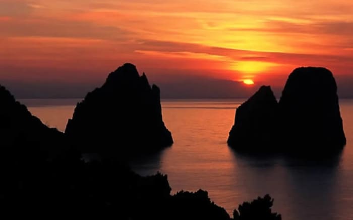Sunset Tour — Four Hours at Sunset between Capri, Ischia, and Positano from Marina di Stabia
