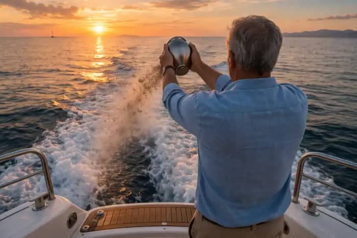 Cérémonie de Dispersion de Cendres en Mer