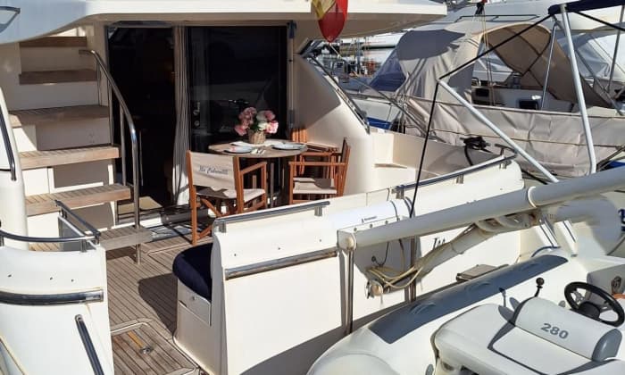 Half day on the Fairline Phantom 46 · Illetes and the southwest coves