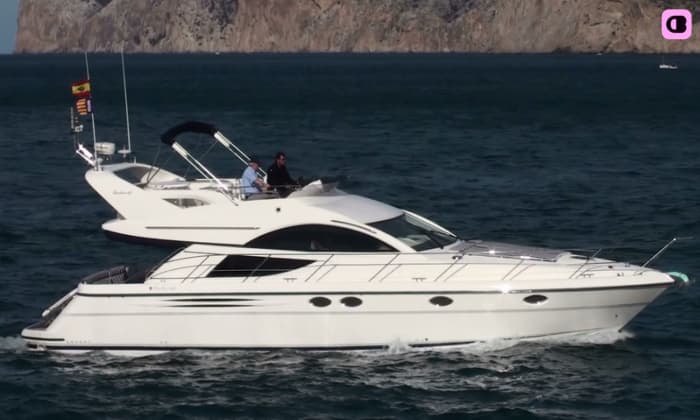 Half day on the Fairline Phantom 46 · Illetes and the southwest coves