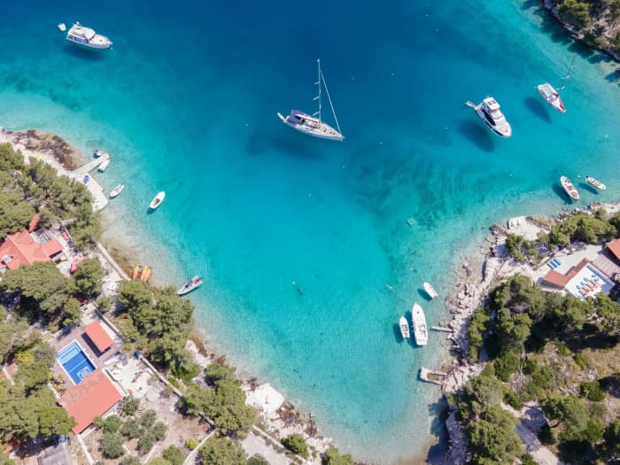 Full Day BoatEscape: Brač, Šolta & Rogoznica – Signature 10h Private Cruise aboard Azimut Atlantis 45