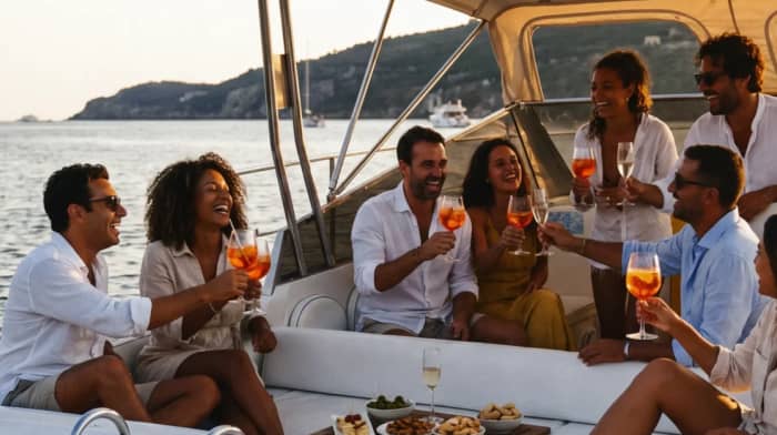 Red Hour: Sunset Aperitif on the Water
