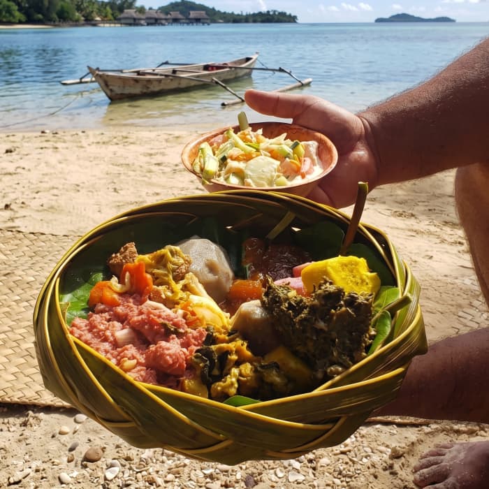 Snorkelen, barbecueën en andere activiteiten op een privé-motu in Bora Bora.
