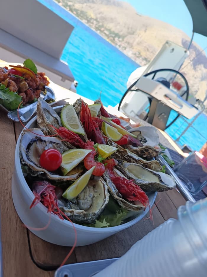 Catamaran cruise with gourmet lunch and wine