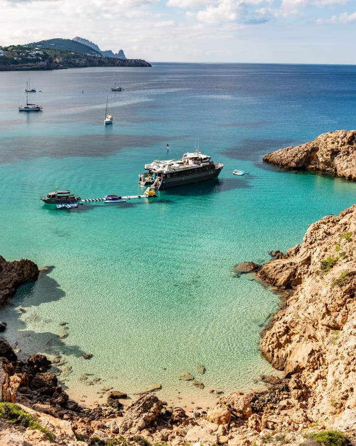 Full-Day Private Charter aboard a Floating Beach Club Catamaran · Ibiza & Formentera