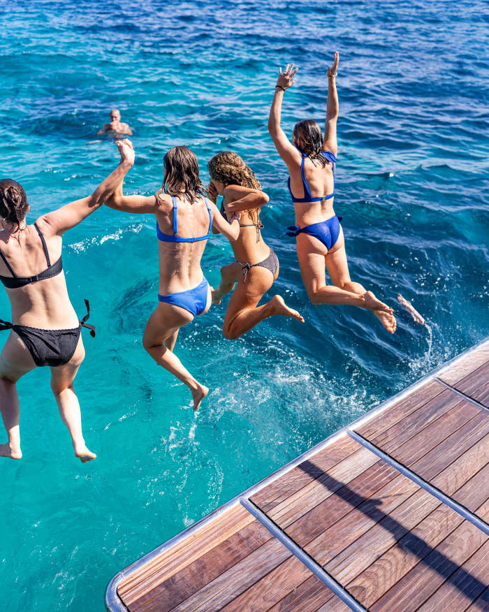 Full-Day Private Charter aboard a Floating Beach Club Catamaran · Ibiza & Formentera