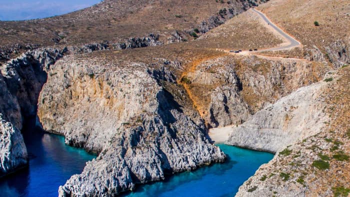 Excursion privée en bateau à Seitan Limani et à la plage de Stavros au départ de La Canée | 10 personnes
