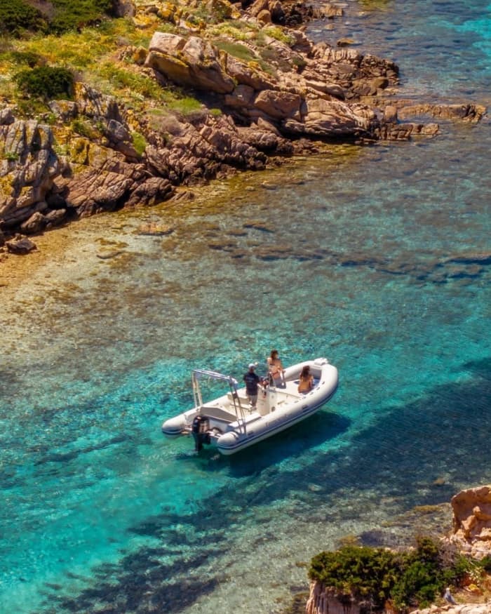 Half-day trip to Spargi and Budelli by dinghy