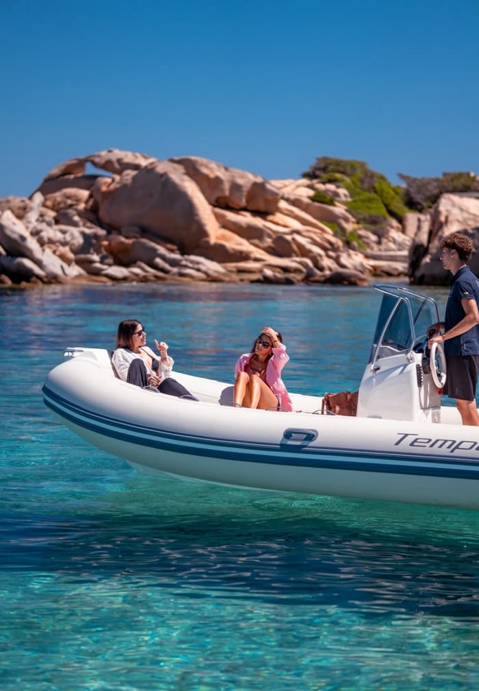 Half-day trip to Spargi and Budelli by dinghy
