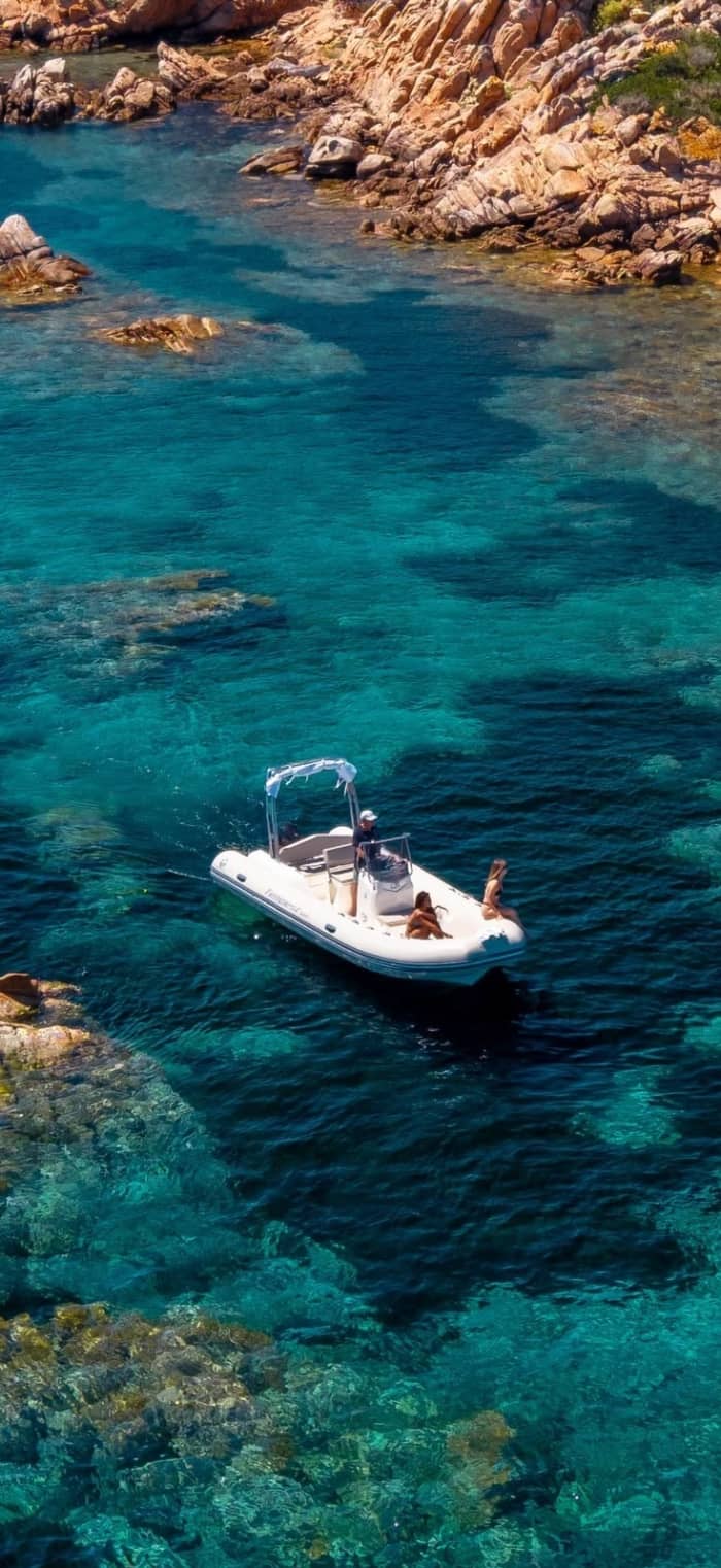 Half-day trip to Spargi and Budelli by dinghy