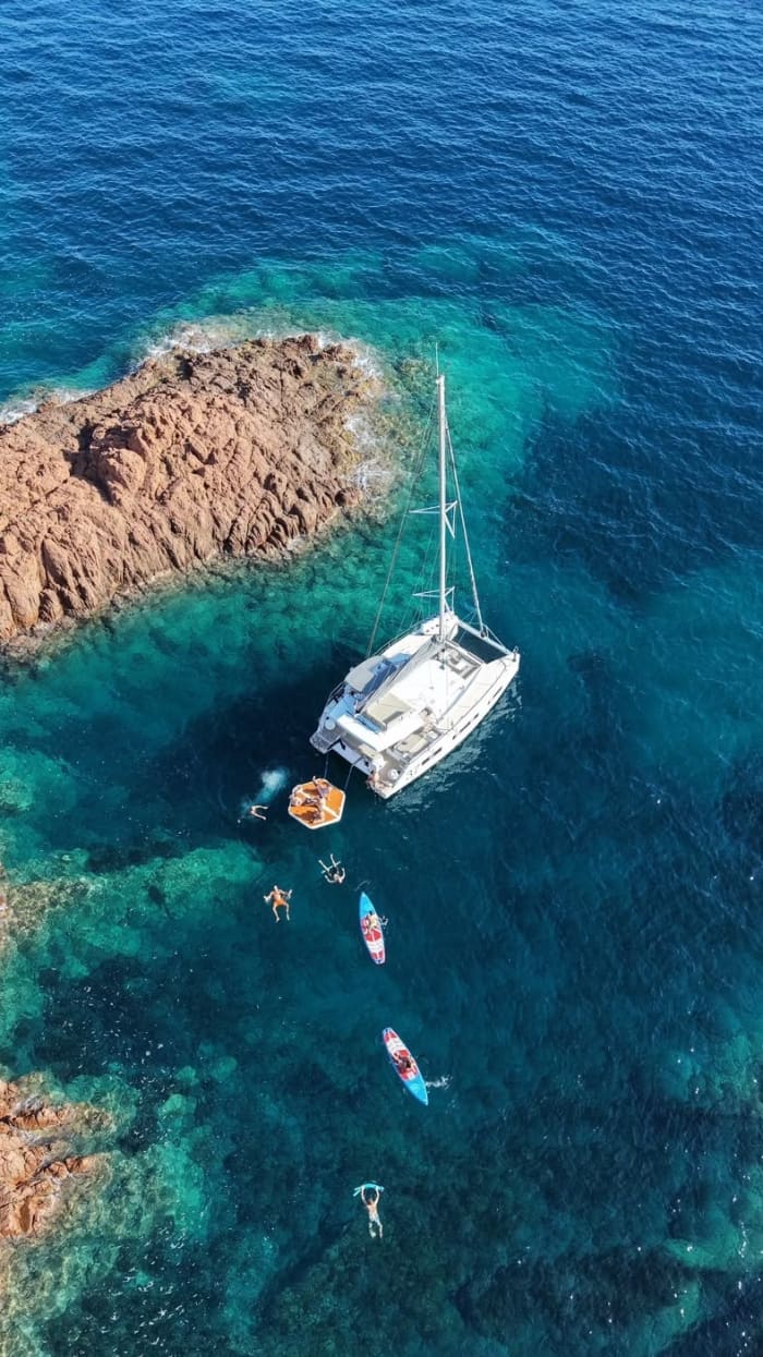 Full Day Private Charter , Discover the French Riviera aboard Our Lagoon 40 from Cannes