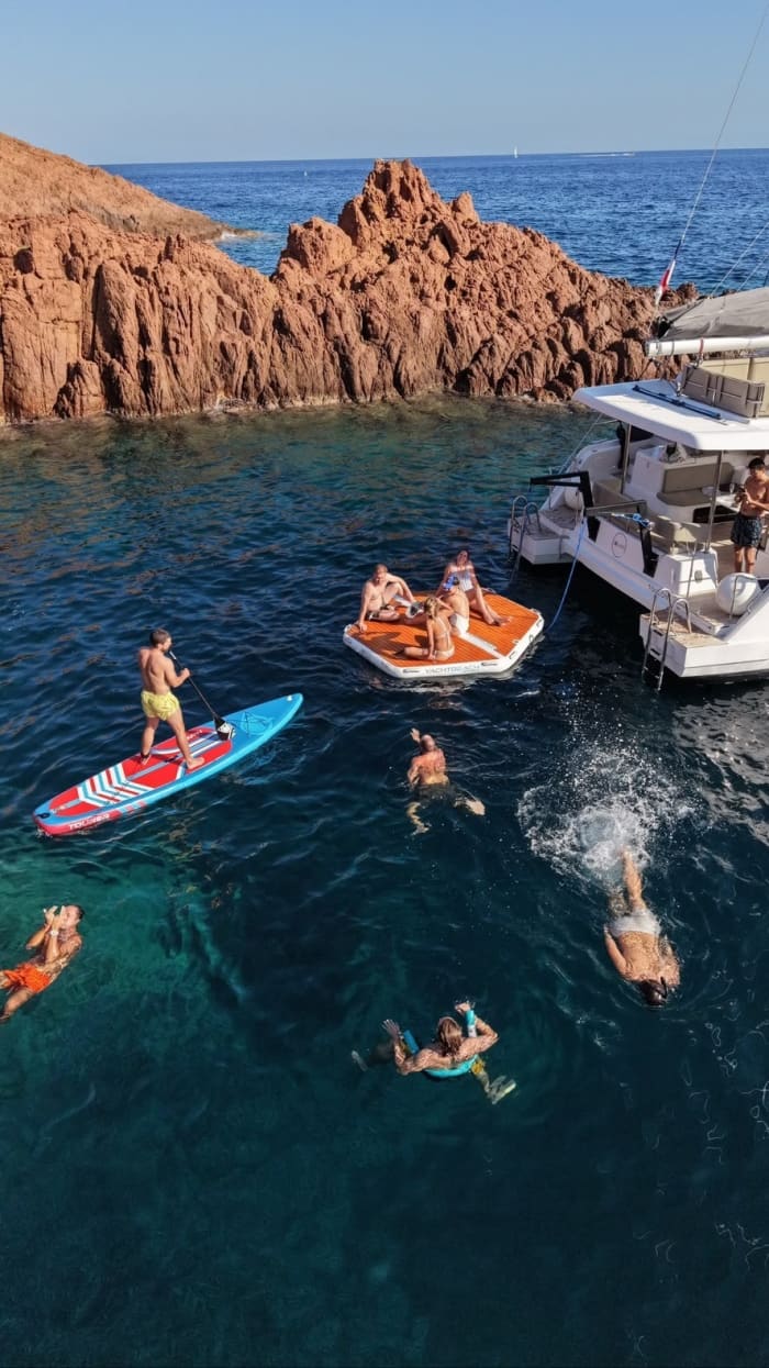Full Day Private Charter , Discover the French Riviera aboard Our Lagoon 40 from Cannes