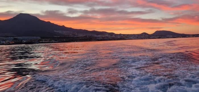Zonsondergang op Tenerife - nog 3 uur tot zonsondergang