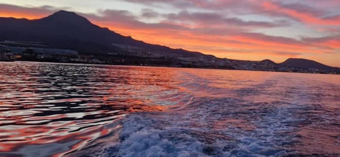 Zonsondergang op Tenerife - nog 3 uur tot zonsondergang