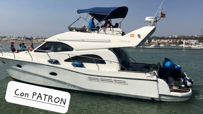 Entspannen Sie sich 2 Stunden und 30 Minuten lang auf einem Motorboot in El Rompido.