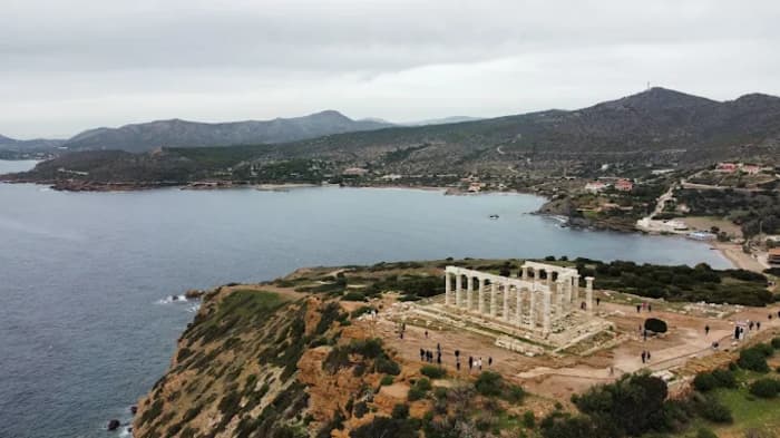 Croisière au coucher du soleil et visite du temple de Poséidon